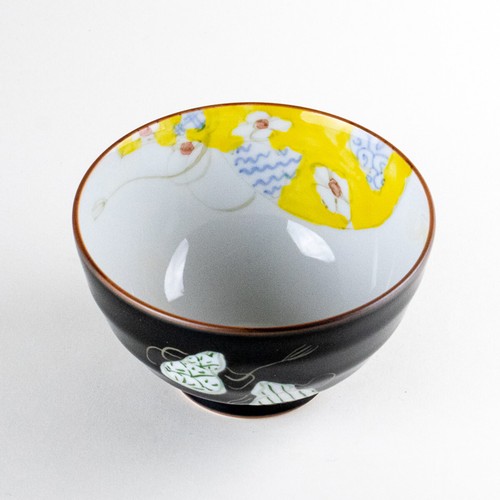 Arita ware Gohan Chawan Japanese Rice bowl Six gourd Mubyo Colorful Green Japan - Picture 4 of 6