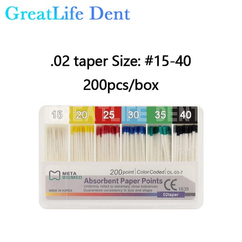 10boxes/lots Dental Endo Absorbent Paper Points Taper 02/.04/.06 Size #15-40 - Picture 30 of 44