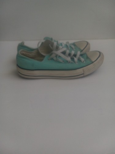 Converse All Star Low Top Teal Sneakers Shoes Size 6 womens 8 Womens Unisex - Picture 3 of 6