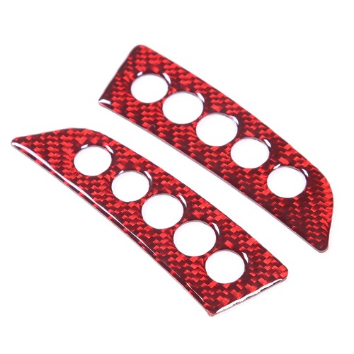 Kit de moldura de panel de exhibición de luz de falla de instrumento de carbono rojo para Corvette C8 2020-24 - Imagen 9 de 11