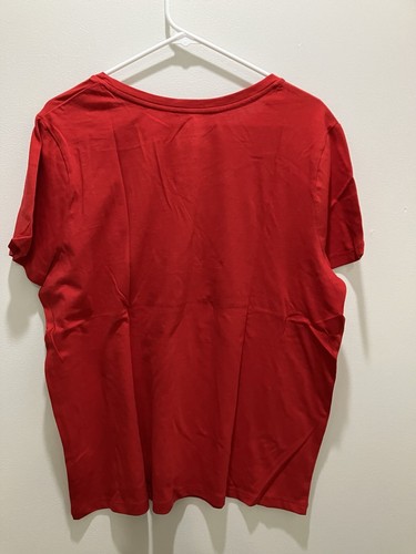 Time And Tru Damen T-Shirt V Neck Core Rot Gr. XL (16-18) NEU - Bild 5 von 5
