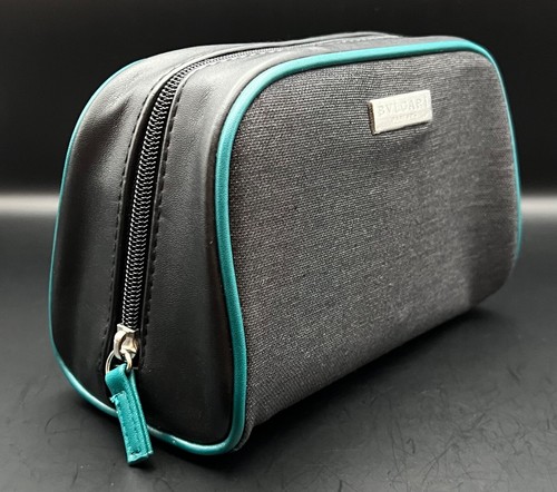 Bvlgari Parfum Cologne Travel Toiletry Bag - Dopp Kit - Shaving Case - New - Picture 7 of 12