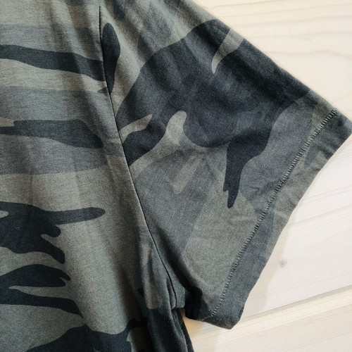 Splendid Ladies Short Sleeve Crew Neck Top Tee T Shirt Green Camo XXL New - Picture 3 of 6