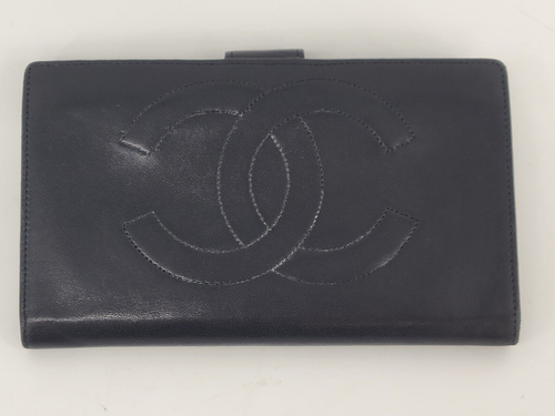 Chanel Damen Schwarz Leder Geldbörse Authentisch mit Serienaufkleber: Kostenloser Versand (30650) - Bild 2 von 10