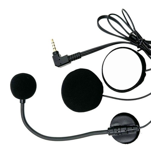 Caschi Altoparlante Auricolare Citofono Mic 3,5mm Testa Dritta per Caschi Moto - Foto 3 di 7