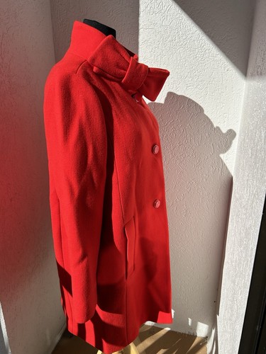 Kate Spade wool red bow jacket coat 14 EUC $698 - Picture 5 of 13