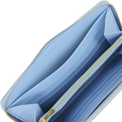 Celine Long Wallet Large Zip Calf Leather Blue Black Bicolor Celine Long Wallet Large Zip Calf Leather Blue Black Bicolor