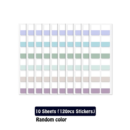10 Sheet Notepad Sticky Index Tabs Flag Book Page Marker Classify File Lable, - Picture 14 of 15