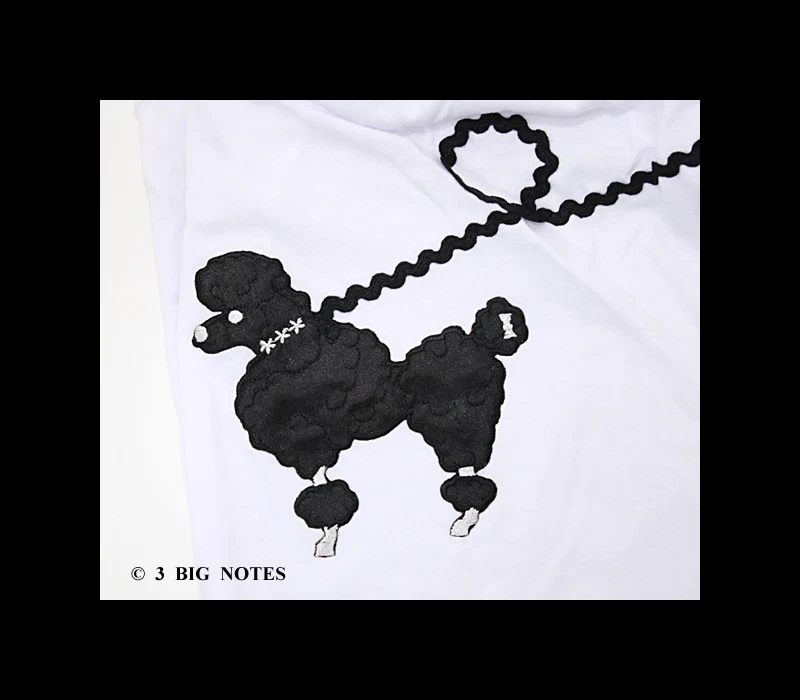 3 PC Neon PINK 50's Poodle Skirt outfits Girl Sizes 7,8,9,10 W 20"-26" - Image 4 of 4