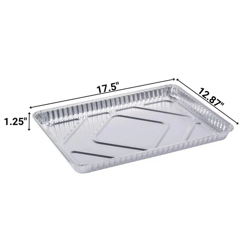 Wholesale Disposable 1/2 Size Cookie Sheet Cake Aluminum Foil Pan 100 PCS case - Picture 2 of 5