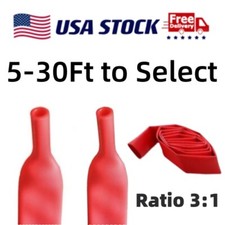 3:1 Heat Shrink Tubing Adhesive Lined Waterproof Wrap Tube Kits Marine Grade Red