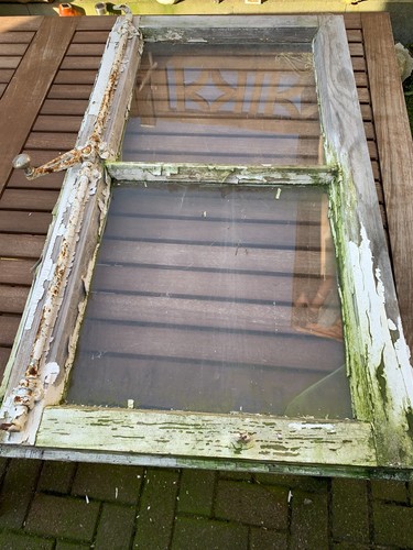 altes Holzfenster, Sprossenfenster, shabby chic von c.a. 1920 - Bild 9 von 10