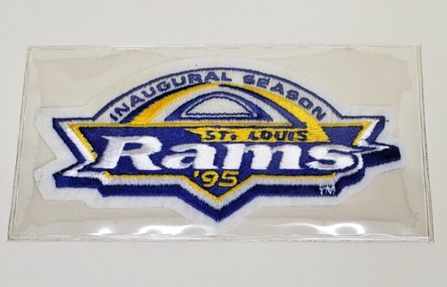 Willabee & Ward NFL ST. LOUIS RAMS 10th & INAUGURAL Anniversary Patch BOTH - Picture 3 of 4