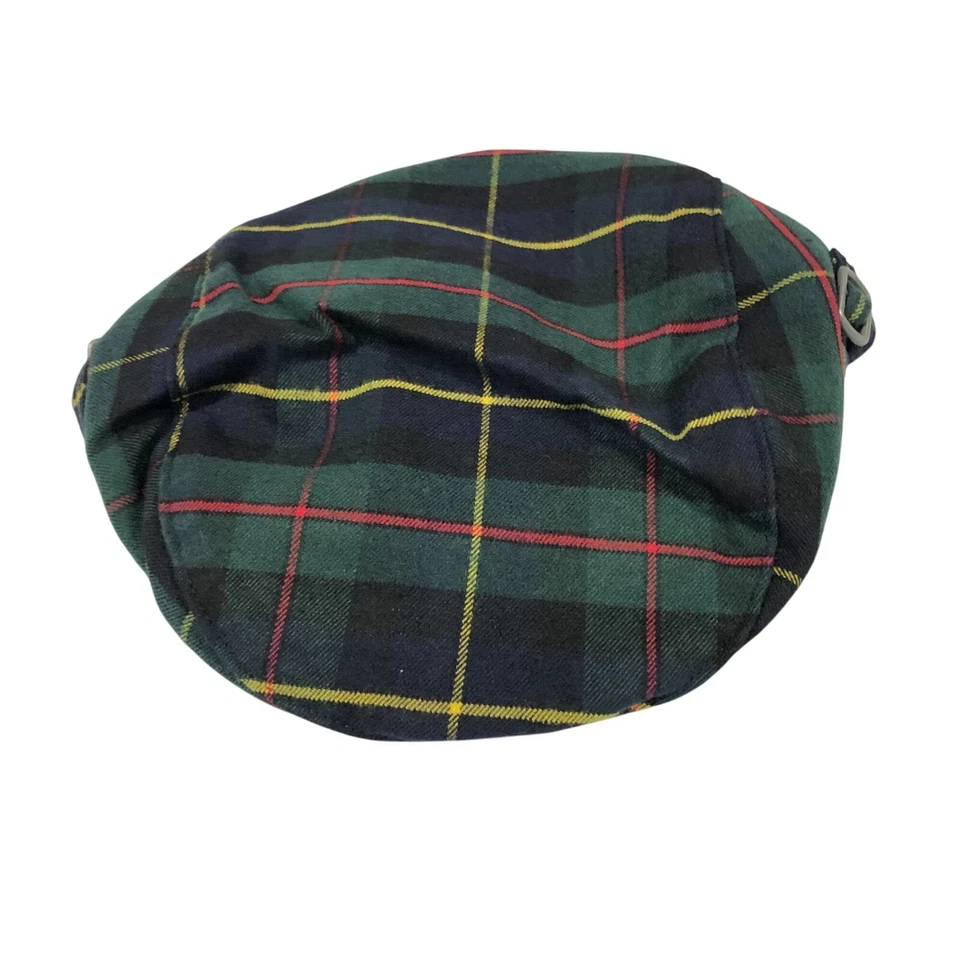 Janie and Jack Boys Gorra de Newsboy a Cuadros Verde 2T-3 Foto 2 de 4