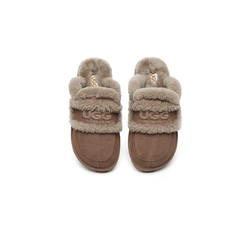 AUSTRALIAN SHEPHERD® UGG Slippers Women Sheepskin Wool Shearling Lined Rilee - Picture 25 of 34