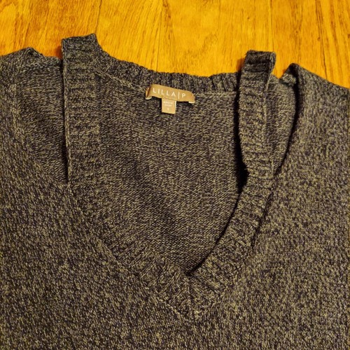 Anthropologie Lilla P V-Ausschnitt Cutout Hi/Lo Baumwolle Kaschmir Pullover Größe Small - Bild 9 von 12