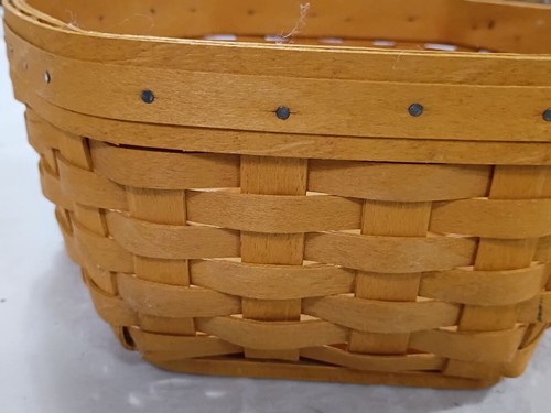 Longaberger 1998 Hexagon Generations Basket  Handwoven Dresden, Ohio 10” - Picture 4 of 8