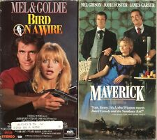 Bird on a Wire & Maverick VHS Double Feature Mel Gibson Goldie Hawn Jodie Foster