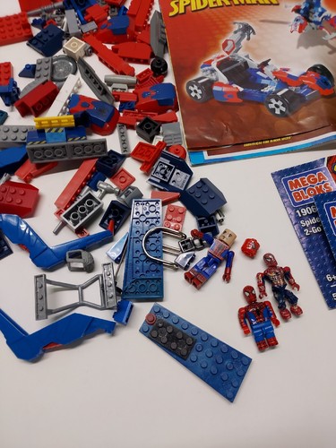 MARVEL SPIDERMAN Mega Bloks Lot HUGE MINI FIGURES INSTRUCTIONS RARE TOYS - Picture 24 of 24