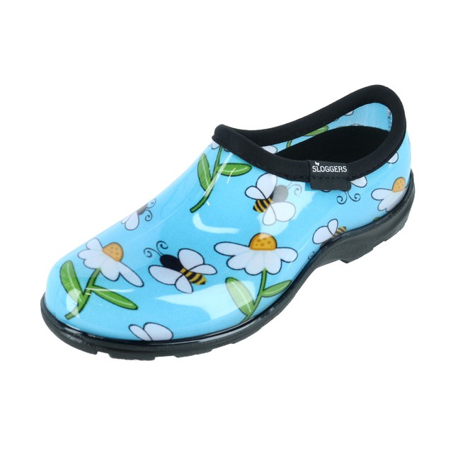New Sloggers Women's Bumble Bee and Flower Print Rain and Garden Shoes New Sloggers Women's Bumble Bee and Flower Print Rain and Garden Shoes