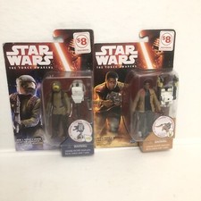 Lot of 2 Hasbro Star Wars The Force Awakens 3.75 IN Action Figure Sets