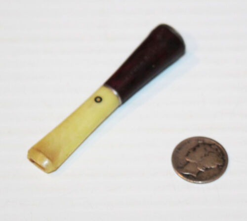 Vintage MCM Health-Holder YELLO-BOLE Cigar Holder 1950s Tobacco Mouthpiece Horn