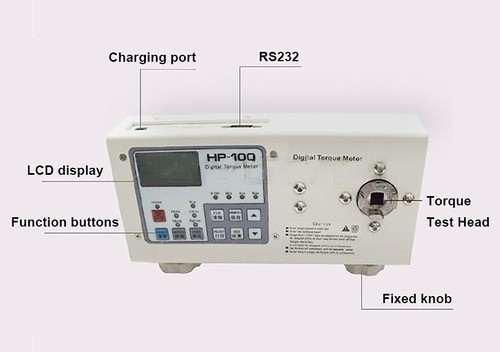 Digitaler Drehmomentmesser Hochpräziser elektrischer Schraubendreher Schraubenschlüssel Drehmomenttester, - Bild 3 von 6