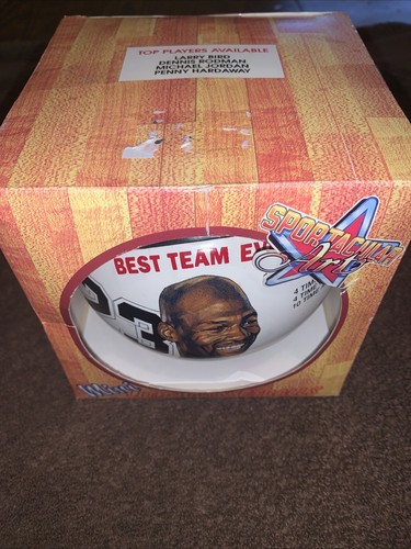 MICHAEL JORDAN Chicago Bulls Mini 5" Litho Basketball New In Box Sportacular Art - Imagen 3 de 10