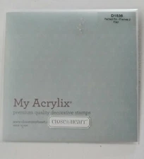 Close to my Heart "Perfect Fit Frames 2 Flair" Acrylix D1536 Cling Stamps Set