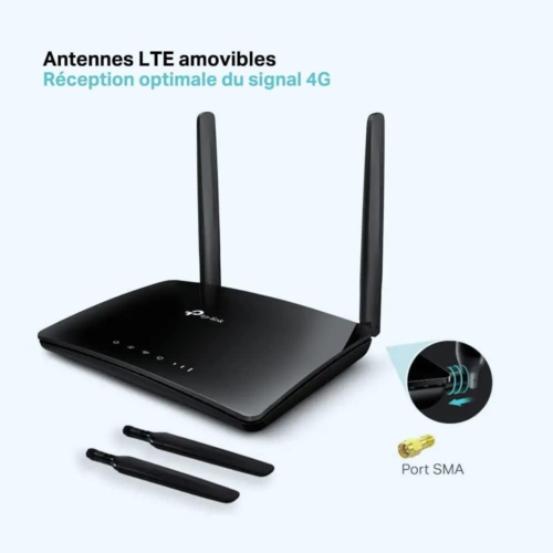 TP-Link Box 4G, Routeur 4G LTE 150Mbps Wifi N 300Mbps, 2 x SMA pour... - Photo 5/7