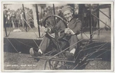 PPIE Pioneer Aviator Art Smith in Airplane - REAL PHOTO San Francisco California