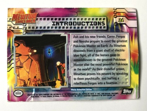 Nintendo Topps Pokemon Karten Mewtwo Strikes Back TV-Animation 1999 - Sie haben die Wahl - Bild 70 von 130