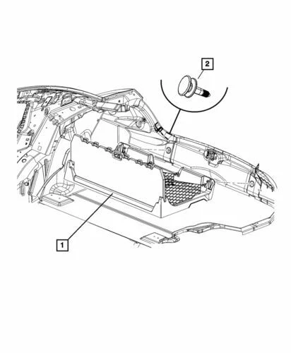 Genuine Mopar 2008-2010 Chrysler Sebring Floor Cargo Organizer Bin 1EA141X9AB