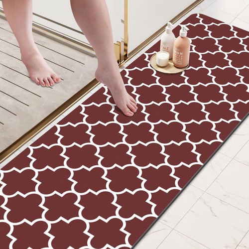 Bath mat Super Absorbent Bathroom Rugs Anti-Slip Quick Dry Bath Rug Fits Unde... - Picture 6 of 7