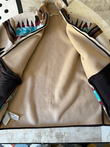 EUC MNG Mango Mens Navajo Southwest Fleece Jacket Large - Picture 5 of 6