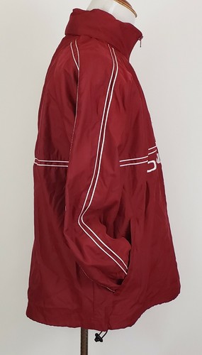 Oklahoma Sooners Windbreaker Red Oak Size M Pullover Jacket Hood NCAA Mens - Picture 3 of 10