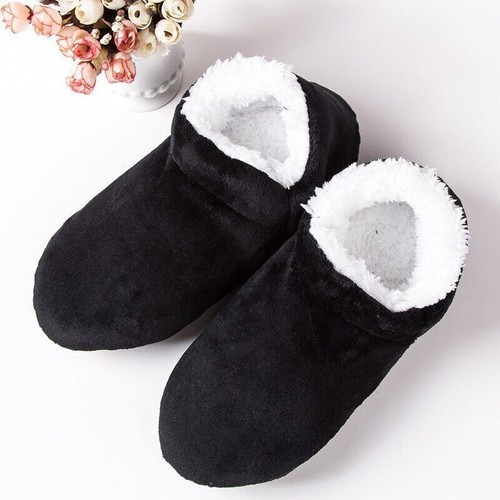 Winter Hausschuhe Herren Haus Hallenschuhe Warm Plüsch Pantoffeln Rutschfest Bodenschuh - Bild 16 von 17