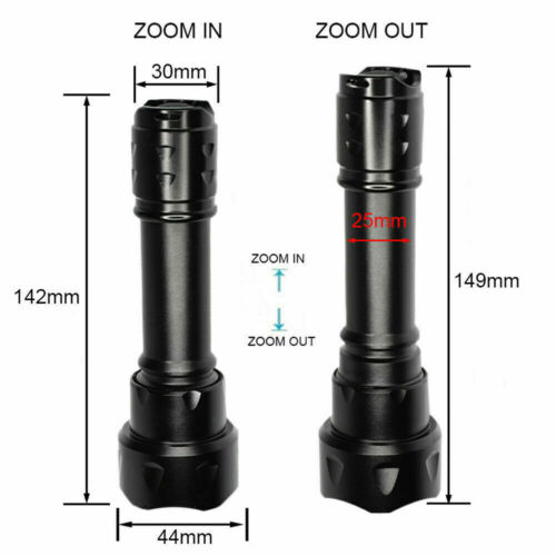 Torcia LED IR Illuminatore a Infrarossi 850/940nm Visione Notturna Zoom Torcia da Caccia - Foto 7 di 19