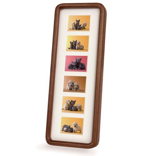 Natural Wood Photo Frames Inspired Tabletop Picture Frame with Mat, Walnut - Picture 18 of 32
