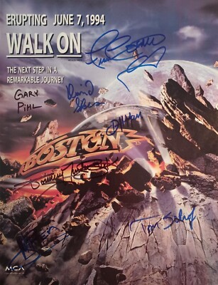 1994 Boston promo Poster Wall Art Print facsimile signed size is 11x14inches