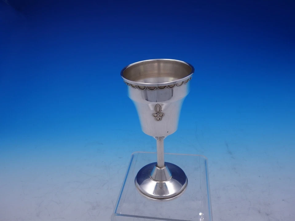 Judaica Silverplated Seder Cup Made in Israel 5" Tall x 4 1/4" (#3822) - Изображение 2 из 4