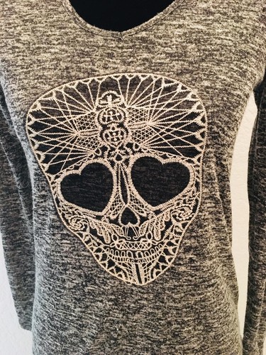 AEROPOSTALE Women’s Junior’s Casual V Neck Shirt-Thin Knit Black White Size XS - Bild 3 von 9