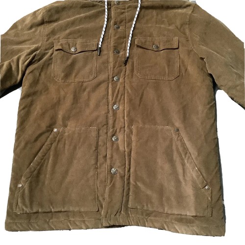 Mens M Iconic Soul Forever Summer Brown Corduroy Padded Jacket Outdoor Trucker - Picture 5 of 21
