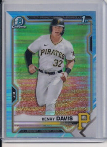 2021 Bowman Draft Chrome Sky Blue Refractor Henry Davis