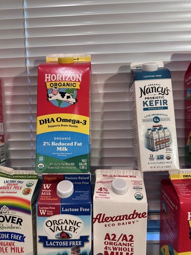 Lot Of 12 EMPTY Containers From Milk And Kefir For Upcycle, Craft, Recycle Art - Picture 8 of 15