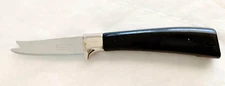 Vtg Sheffield Lifetime Cutlery Tomato Knife 2.5" Blade Black Handle  #17572