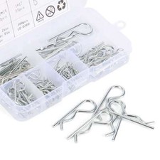 100 Pcs Cotter Pins, R Clips Split Pins Assortment Kit, Disc Caliper Pin R Clip
