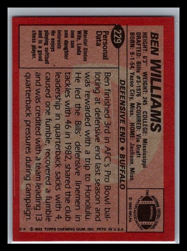 1983 Topps Football # 201 - 396 - Pick Your Card! - Picture 50 of 264