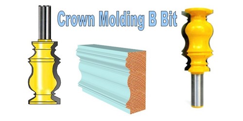 1 PC 1/2" SH 2-1/4" Long Crown Molding B Router Bit S - Picture 7 of 12
