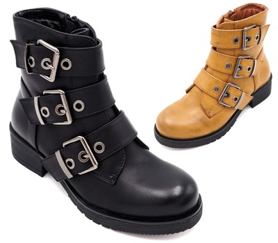 ladies ankle biker boots uk
